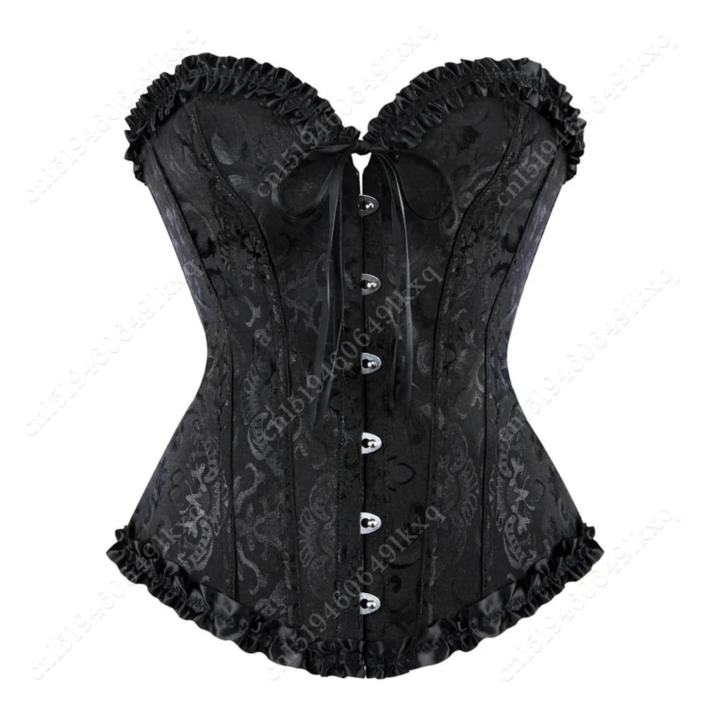 Bustier sexy à lacets pour femmes, corset floral, lingerie jaune et dorée