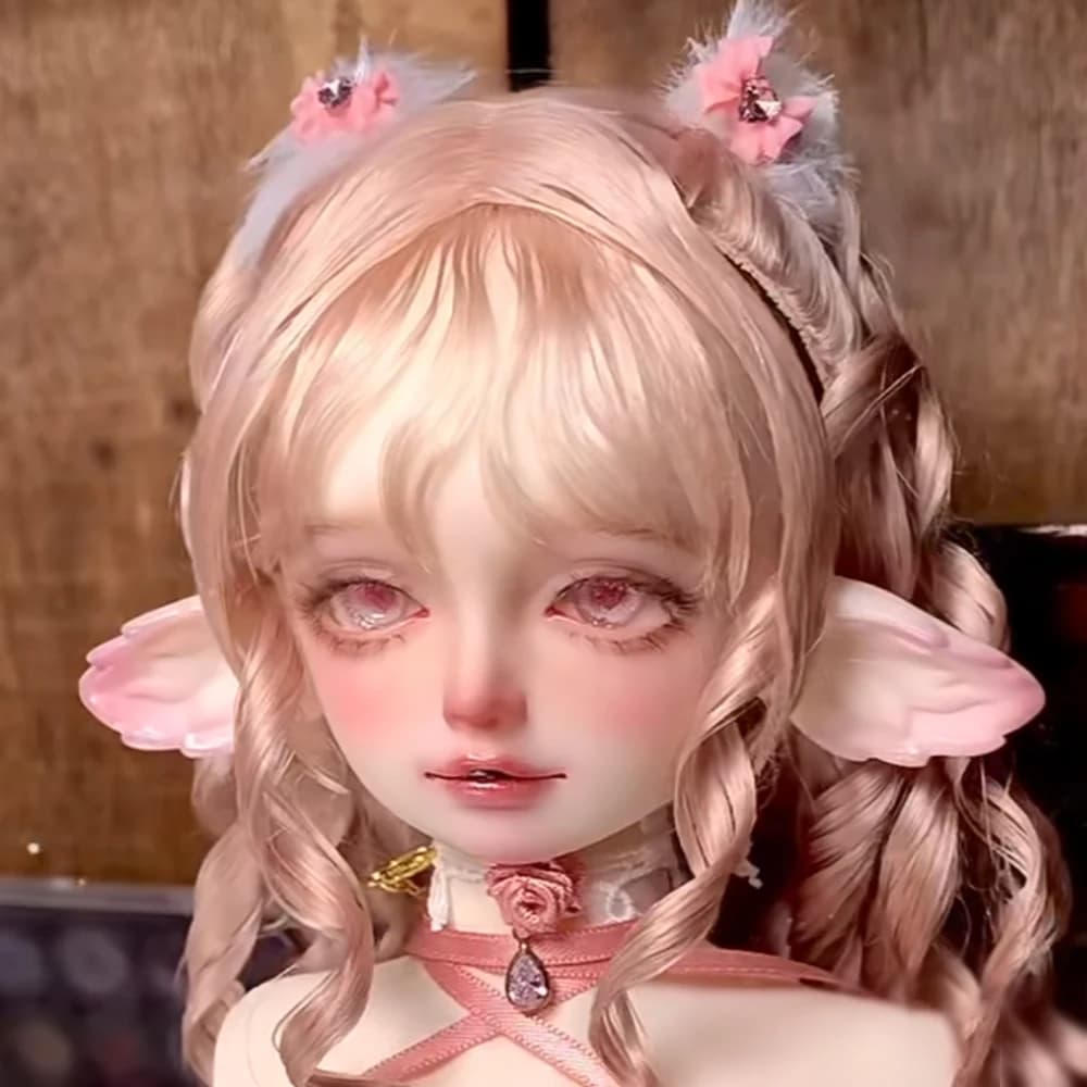 Tête de poupée BJD 1/4 avec corps, sans maquillage, en résine, pour femme, adorable, modèle DIY, jou