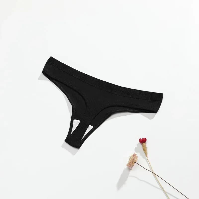 Femmes Sexy String femmes Tanga taille basse sous-vêtements filles brève souffle t-back coton culott