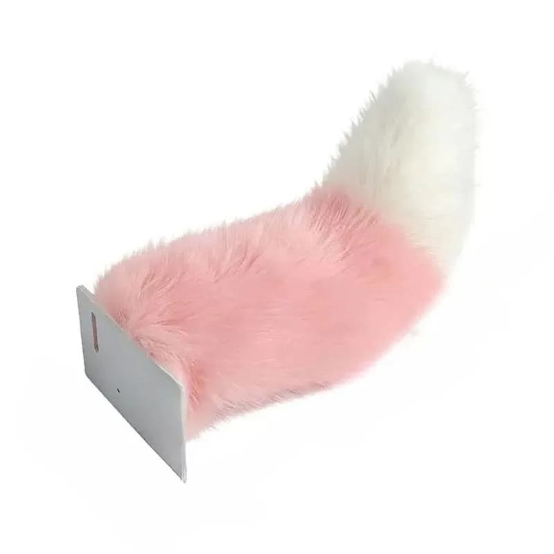 Queue de renard électrique animée pour voiture, peluche douce et mobile, accessoire télécommandé pou