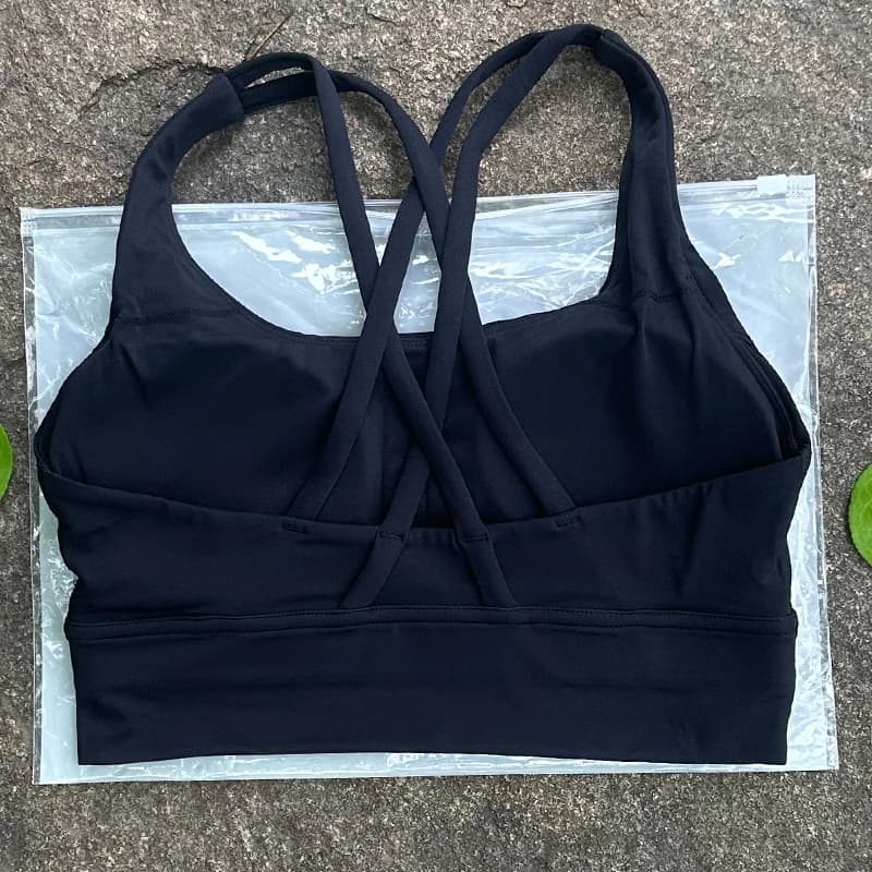 Soutien-gorge dos croisé pour femmes, couleur unie, sous-vêtements de Fitness, doux, Sport, haut de