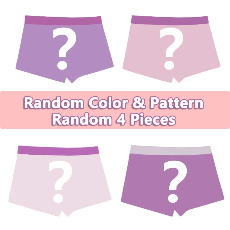 Lot de 4 culottes boxer confortables pour filles, en coton peigné, avec imprimé de personnages de de