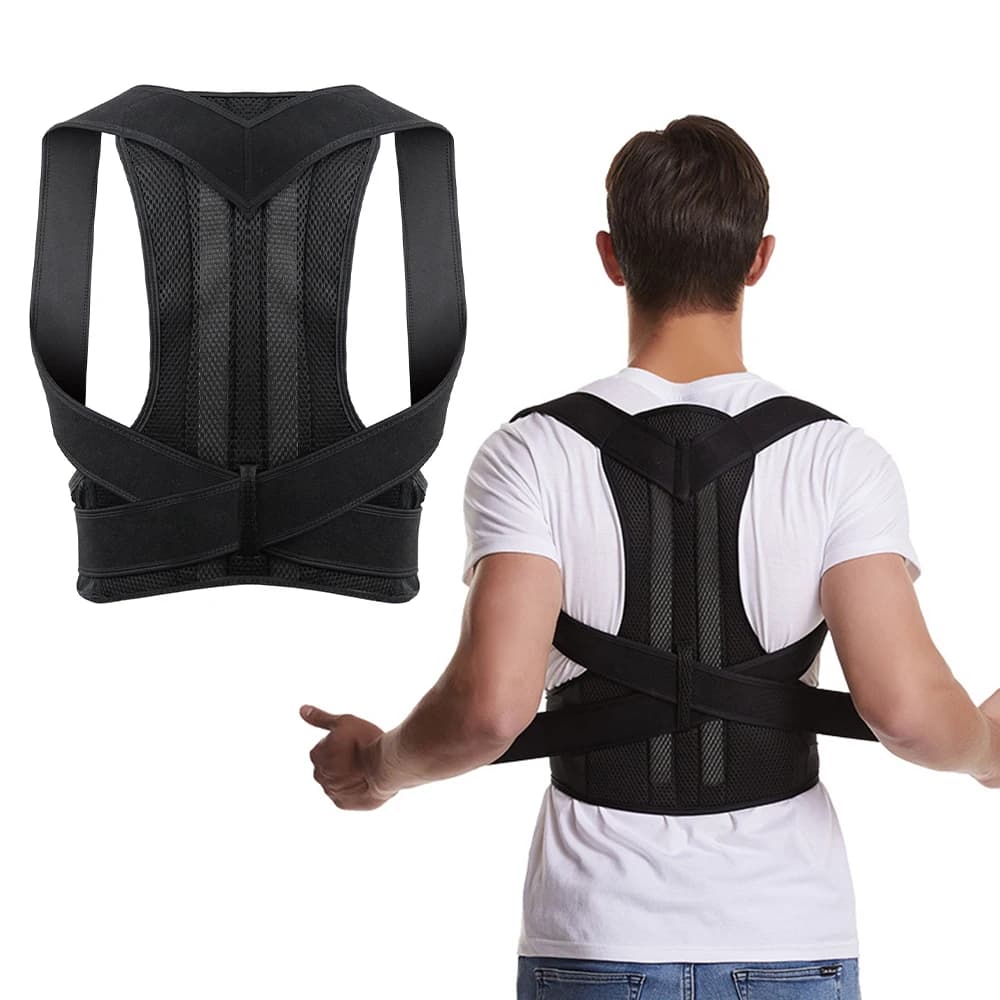 Attelle dorsale réglable pour hommes et femmes, ceinture de soutien lombaire dorsal, soutien de post