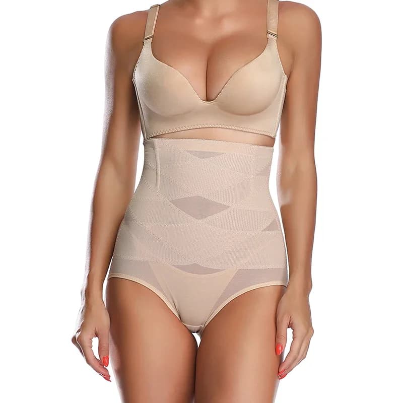 Qtree Compression croisée Abs façonnage pantalon post-partum ventre vêtement ventre Tuck taille haut