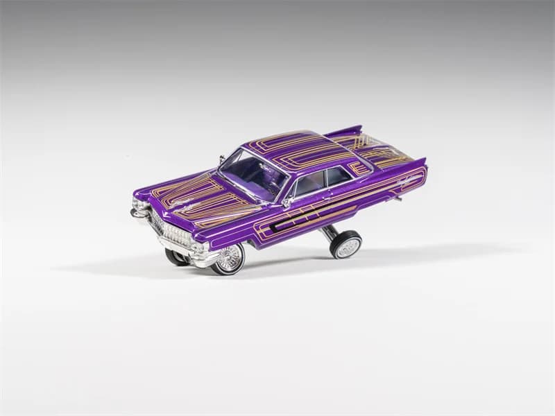 Modèle de voiture miniature en métal moulé sous pression 97M 1:64 1964 Coupe DeVille LowRider, cadea