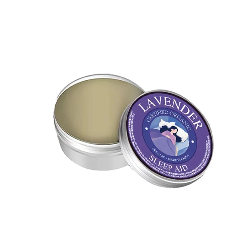 Baume de sommeil à la lavande naturelle, parfum solide d'aromathérapie, baume apaisant aux herbes po
