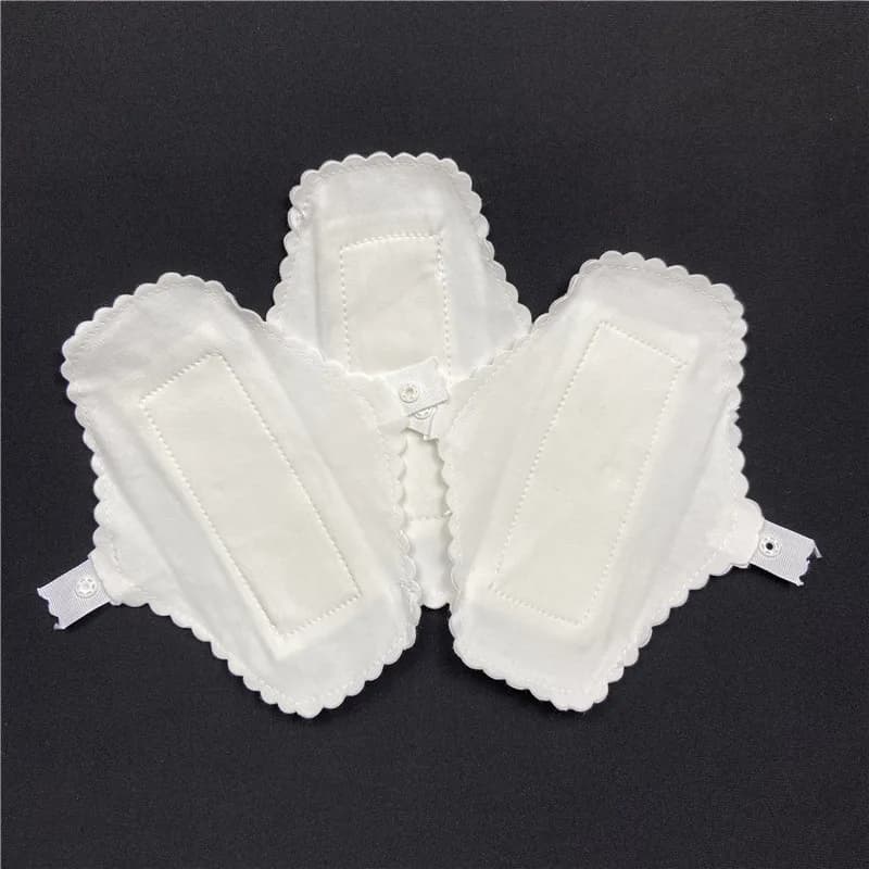 12 pièces/lot serviettes en tissu fin coton doux lavable féminin doublures de culottes serviettes hy