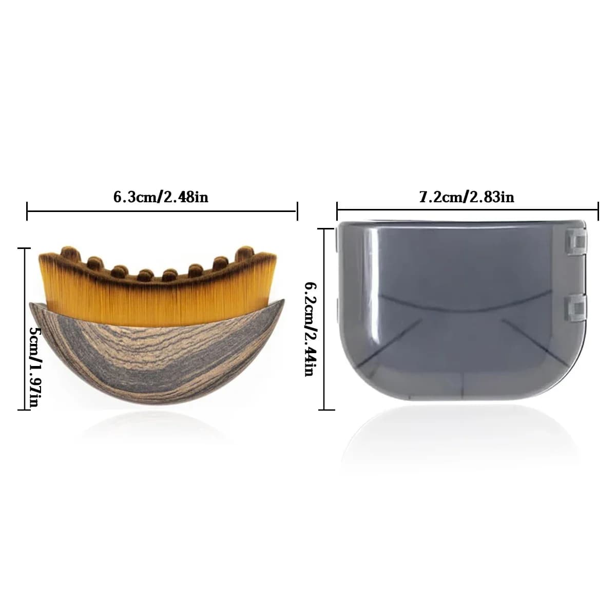 Nouvelle brosse de massage facial pour le soin du contour lymphatique avec boîte de rangement pour s