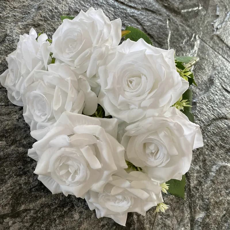 Roses artificielles de Paris de 16.5 pouces, décoration d'allée de mariage, Bouquet de fausses roses