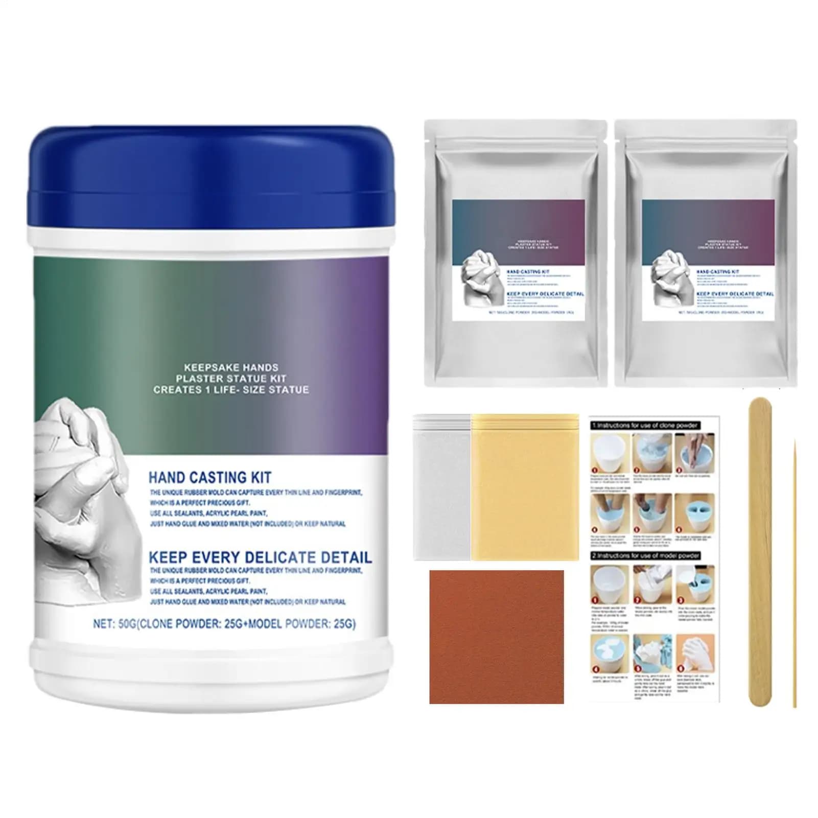 Kit de moulage des mains et des pieds de bébé, kit de moulage des mains pour bébé, fournitures pour