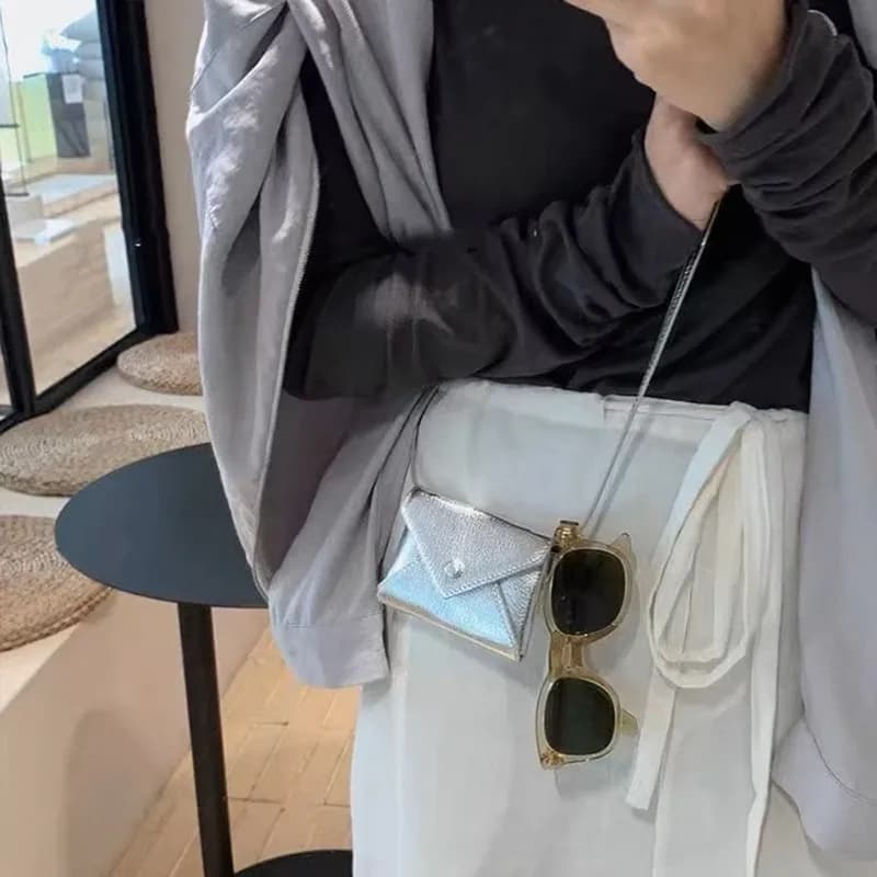 Porte-monnaie compact et élégant, nouveau mini sac bandoulière 2024, sac banane, petit sac à suspend