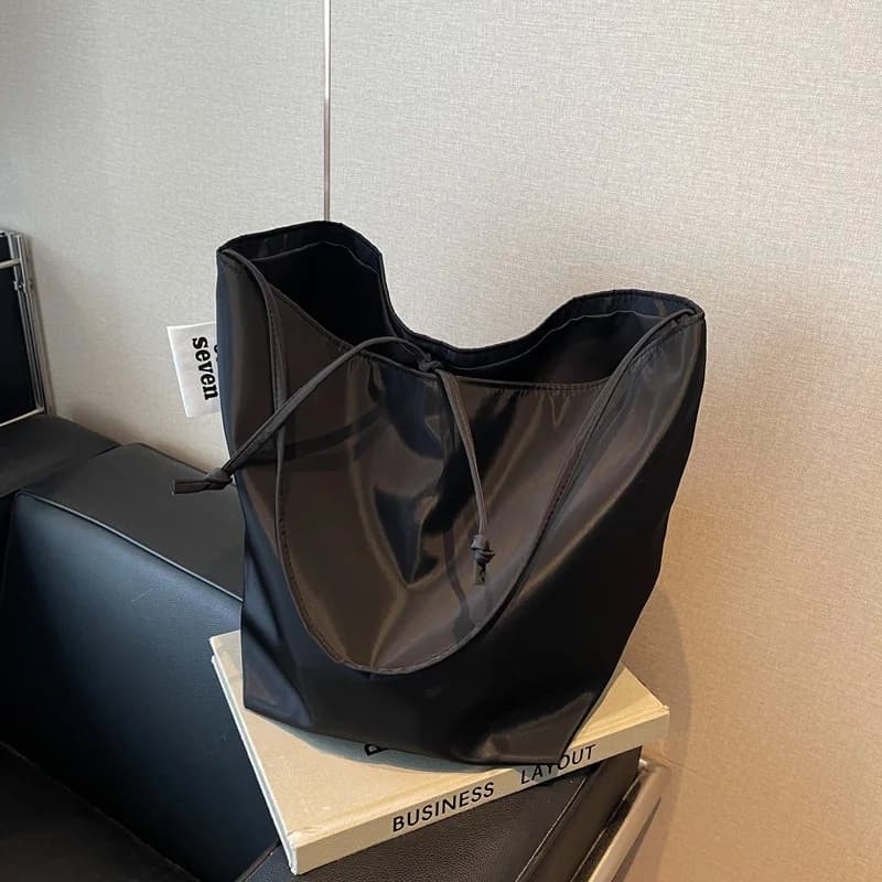 Sac à bandoulière fourre-tout de style minimaliste et paresseux, sac à aisselles de grande capacité