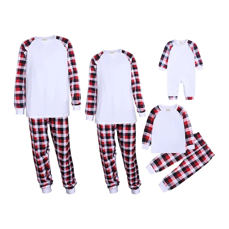 Ensemble pyjama assorti pour famille de noël, T-shirt en polyester, vêtements de nuit pour Couples p