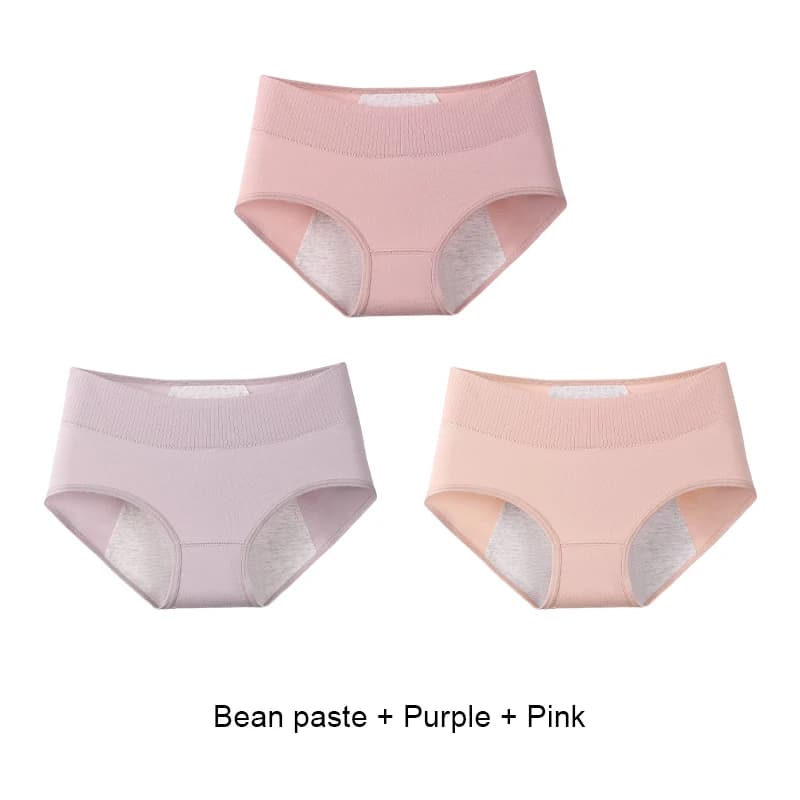 3 pièces culottes menstruelles pour femmes pour Incontinence urinaire femme Anti fuite culottes slip
