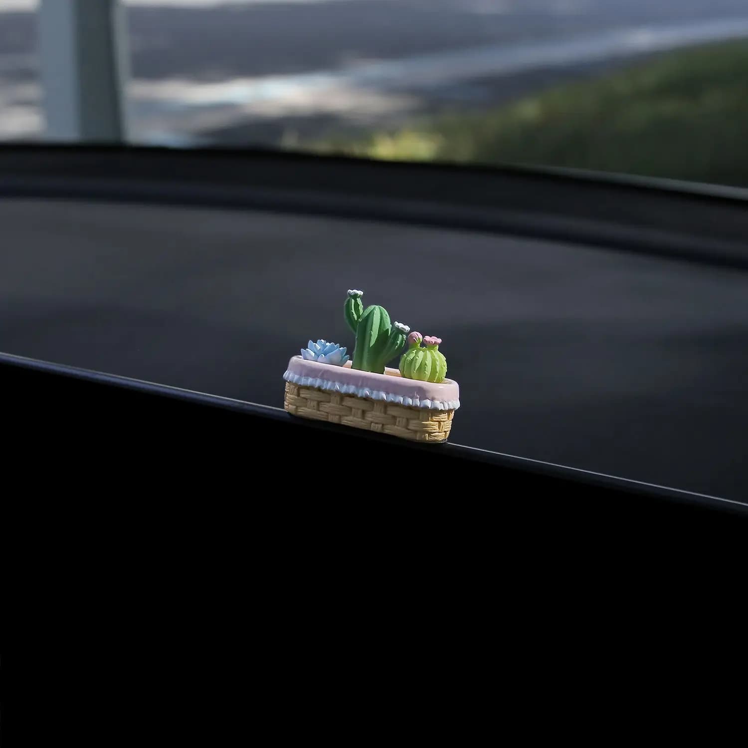 2025 tulipe mignon voiture ornement voiture console centrale décoration voiture guérison bijoux déco