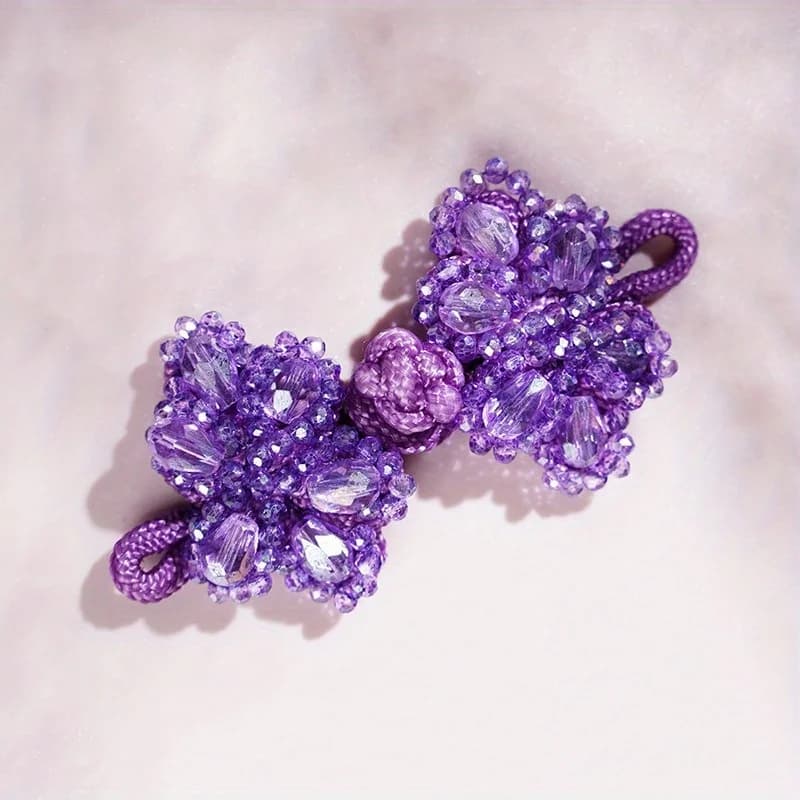 Boutons décoratifs perlés faits à la main avec boutons Qipao de Style Tang chinois ethnique