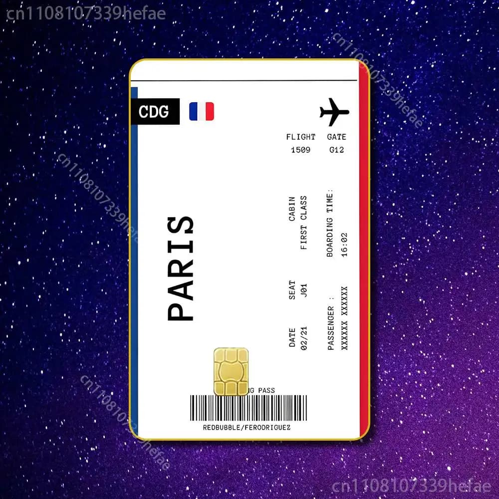 Film protecteur pour cartes, imperméable, 4 pièces, pour cartes d'embarquement, billets d'avion, car