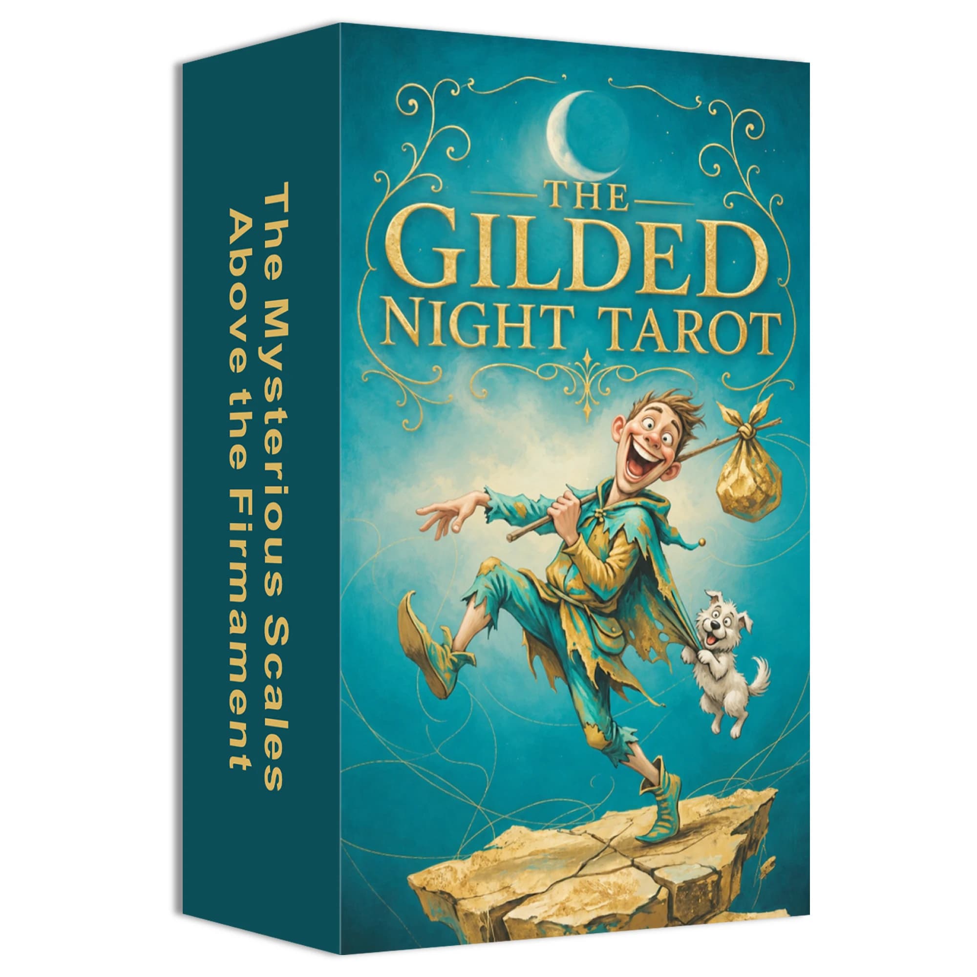 Le Tarot de la Nuit Dorée, 78 cartes de tarot originales avec guide (EN/RU/ES/FR), adapté aux débuta