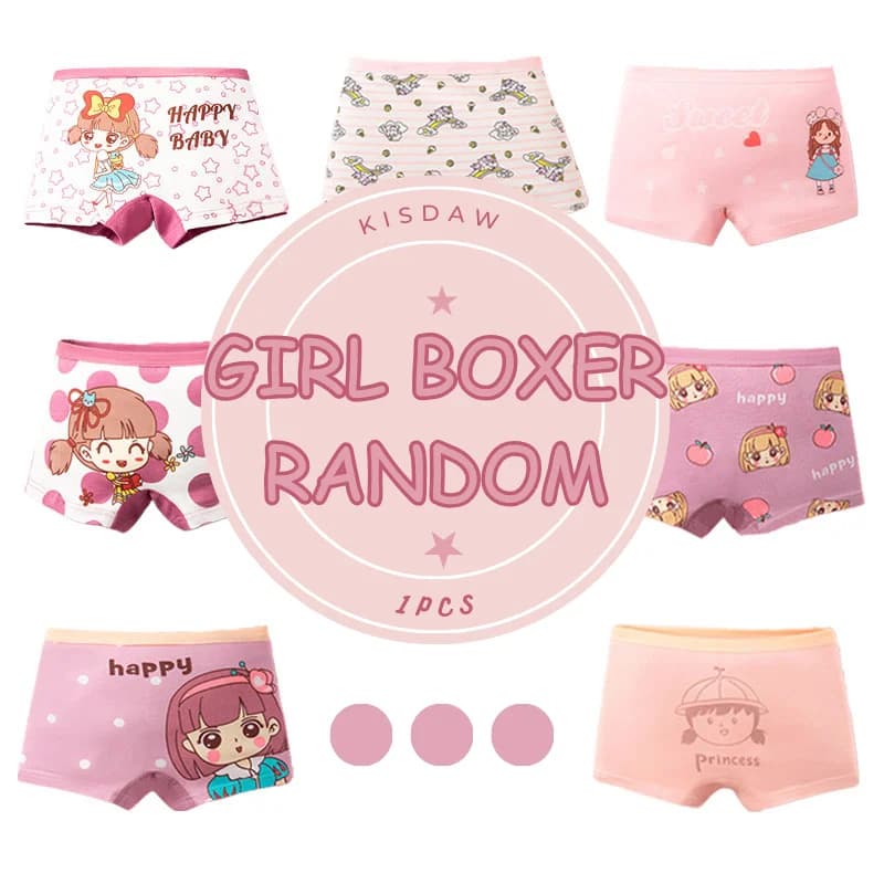 Lot de culottes pour filles, jolis motifs de personnages de dessins animés, boxers pour filles, sous