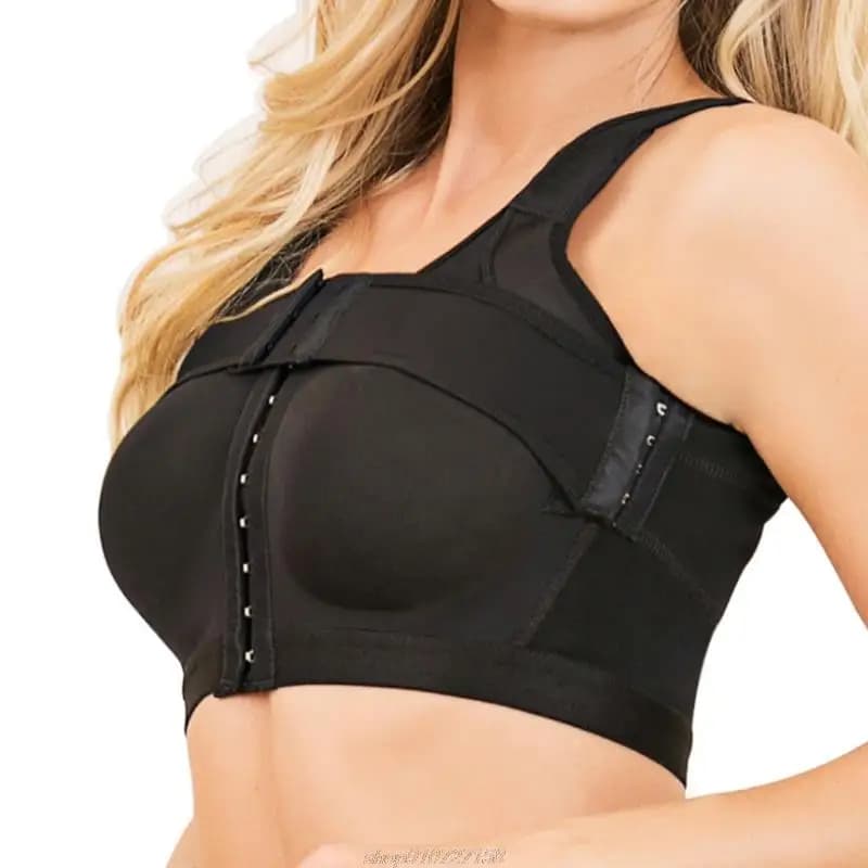 Soutien-gorge post-chirurgical à fermeture frontale pour femmes, correcteur de Posture, modelant le