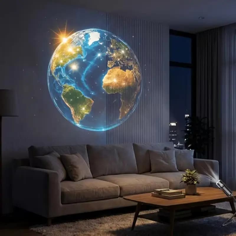 Lampe de projection étoilée astronaute, veilleuse LED USB pour plafond, décoration de chambre à couc