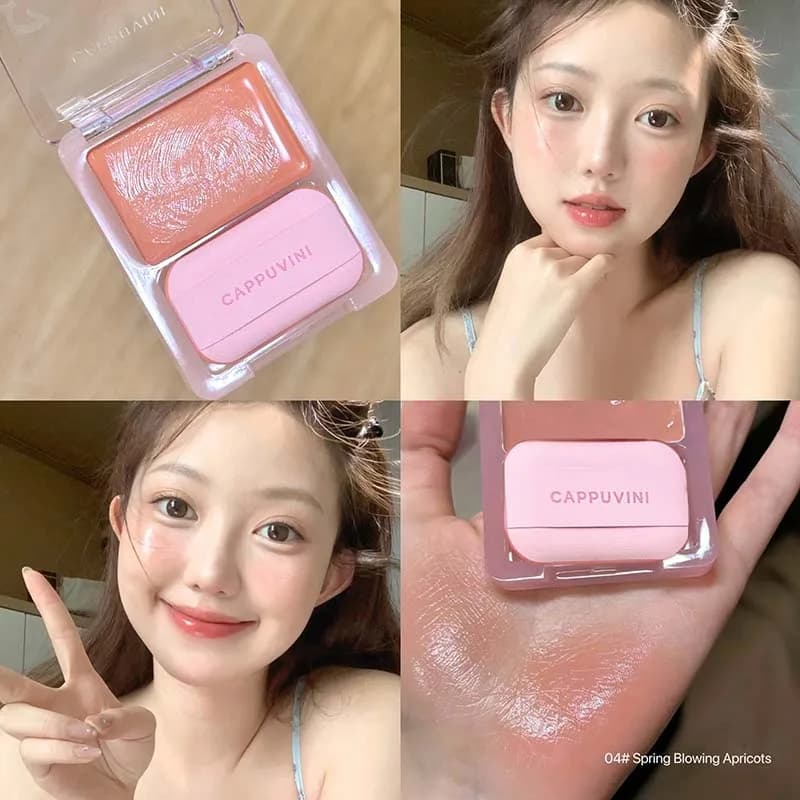 La crème de fard à joues Yuanqi est un fard à joues hydratant et uniformément pigmenté avec une coul