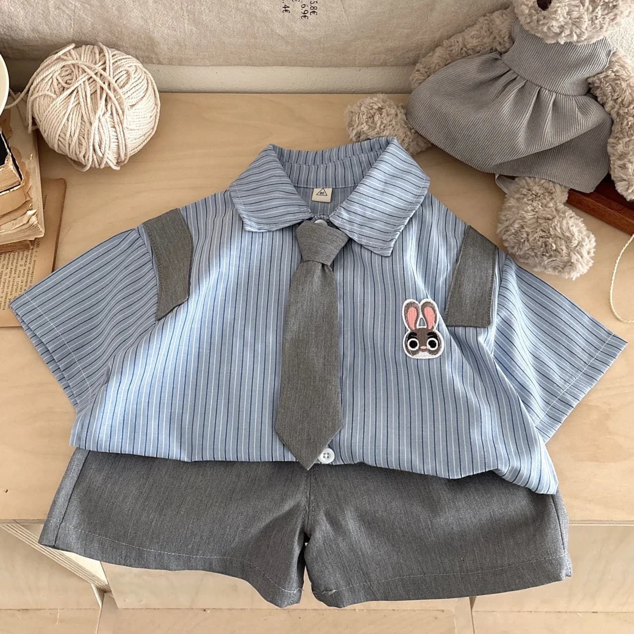 Ensembles d'été Zootopia Judy pour filles 2026 Nouveaux ensembles décontractés pour bébés et tout-pe