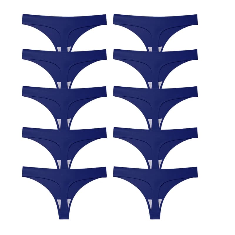 Culottes string pour femmes, sous-vêtements sexy, tanga, lingerie féminine, 3XL, 10 pièces/ensemble