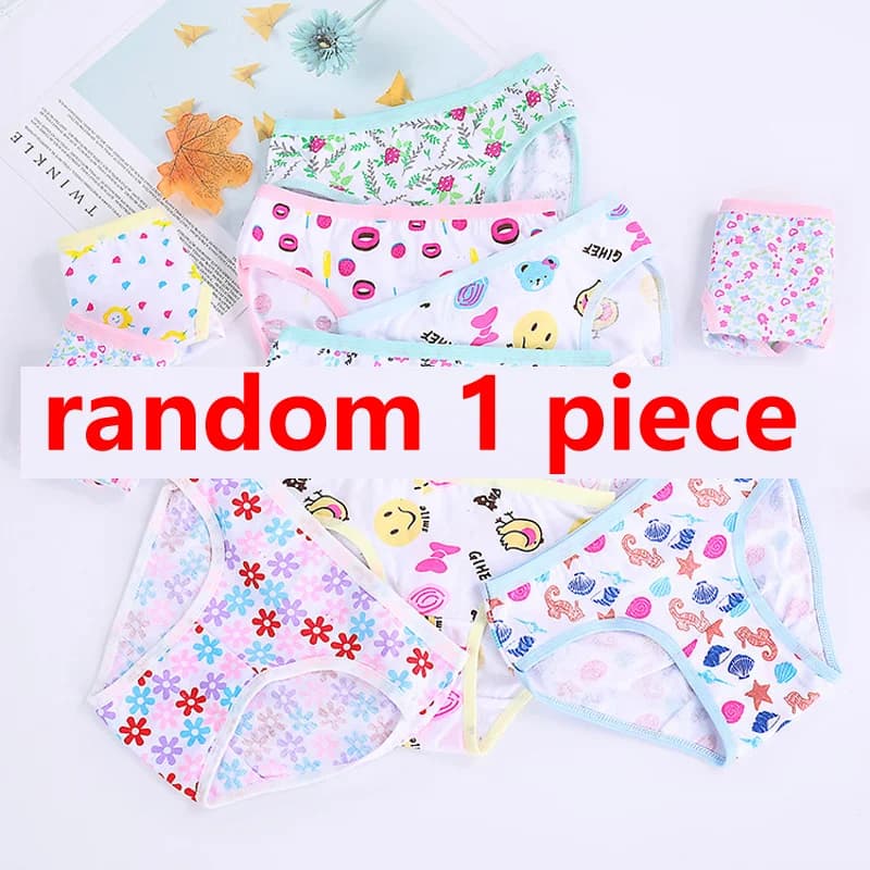 1/3/6/12 pièces 100% coton culottes ensembles filles enfants slips courts sous-vêtements pour enfant