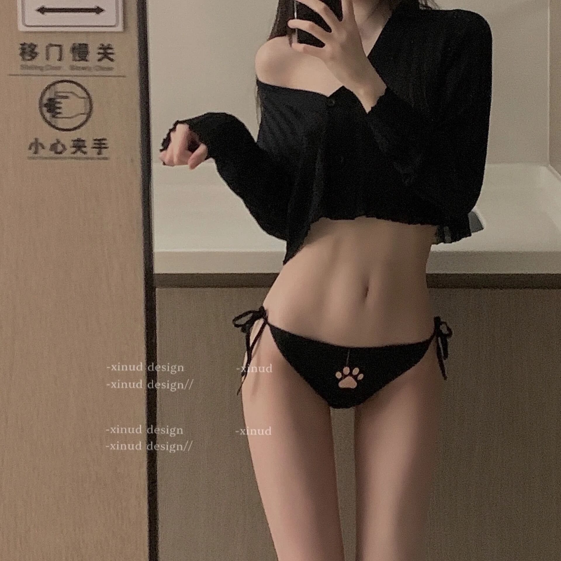 Sous-vêtements en coton à lacets pour femmes, culotte sans lueur, culotte respirante Kawaii, culotte