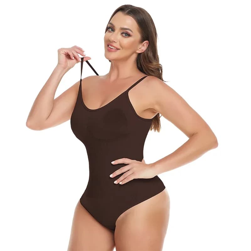 Body grande taille femme dodue contrôle du ventre Shapewear chemise à bascule surdimensionné dames c