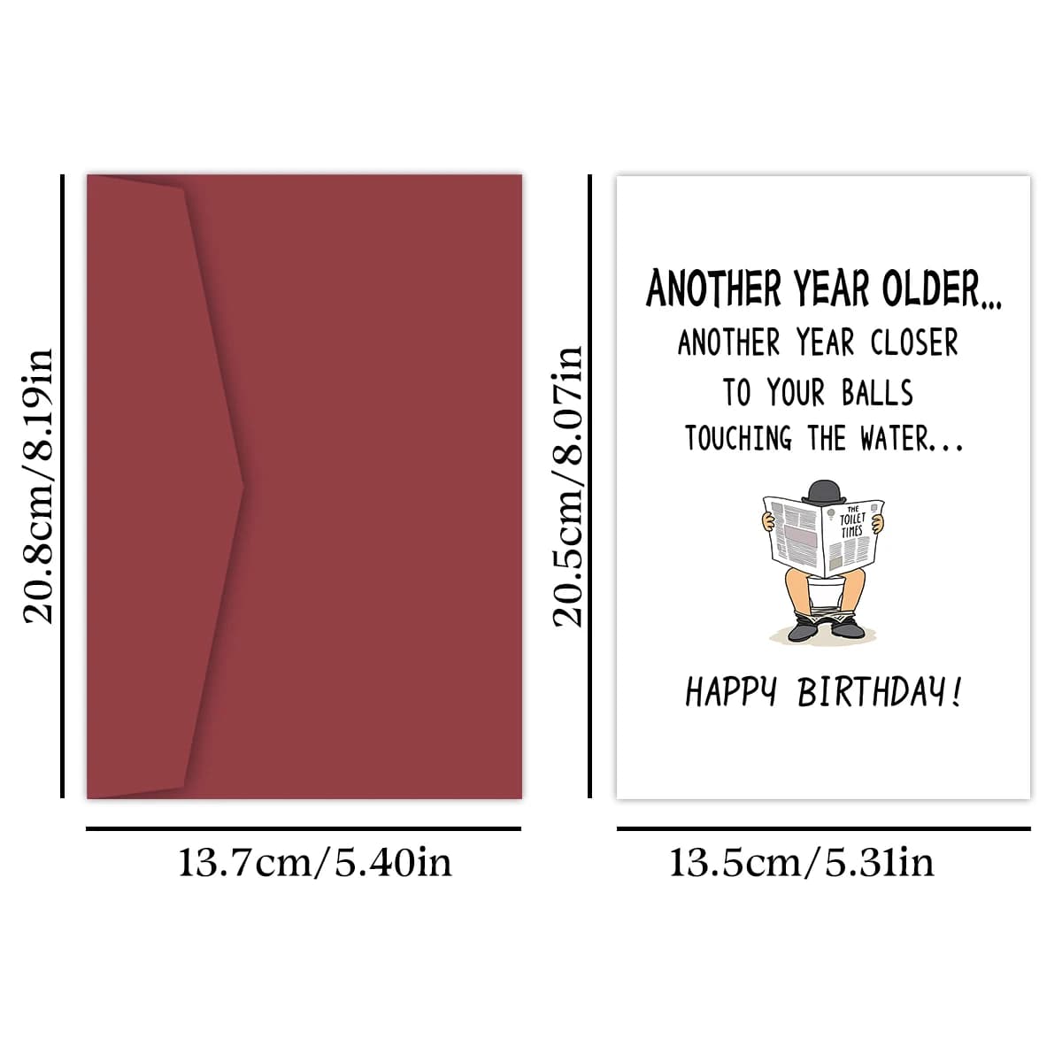 1 carte d'anniversaire drôle pour votre meilleur ami, c'est un cadeau d'anniversaire drôle pour lui!