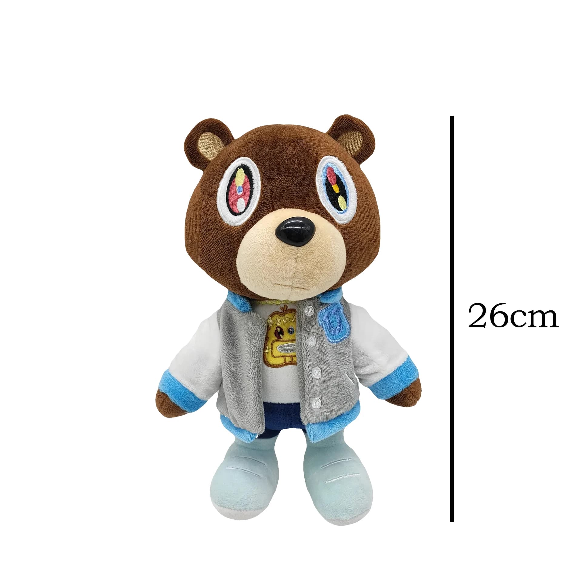 Ours en peluche Kanye abandonné 30cm, jouets en peluche Kanye West pour remise de diplôme, peluche d