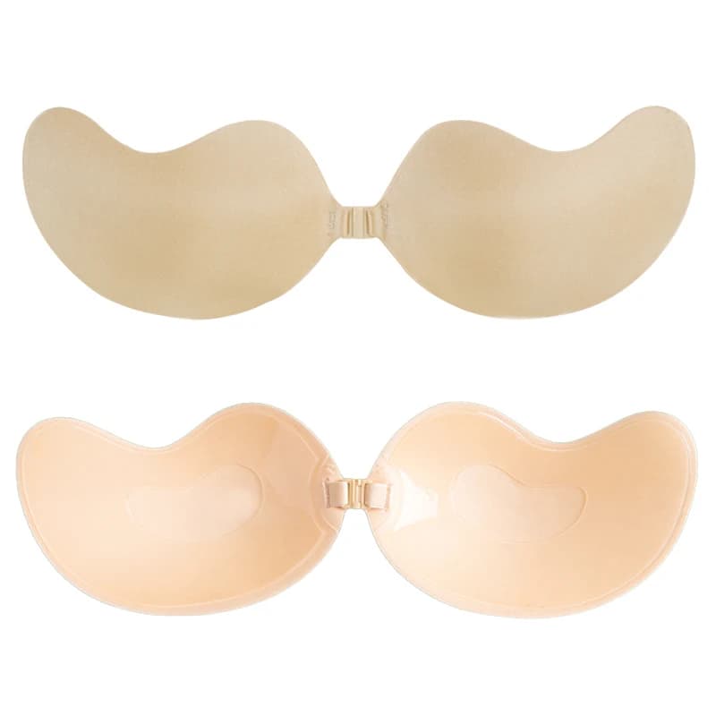 Soutien-gorge adhésif sans couture pour femme, push-up, invisible, en silicone, réutilisable, pour m