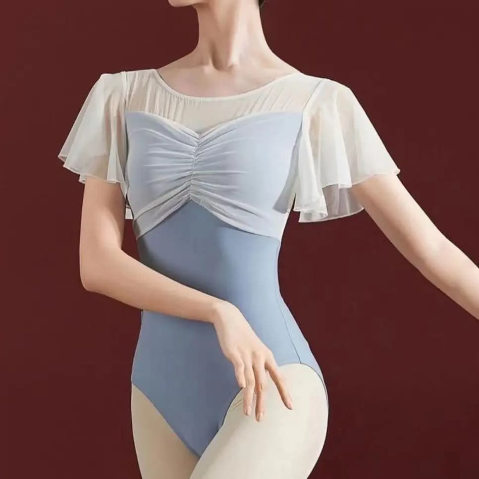 Femmes Sexy dentelle body barboteuse combinaison haut Ballet justaucorps adulte maillot de bain pour