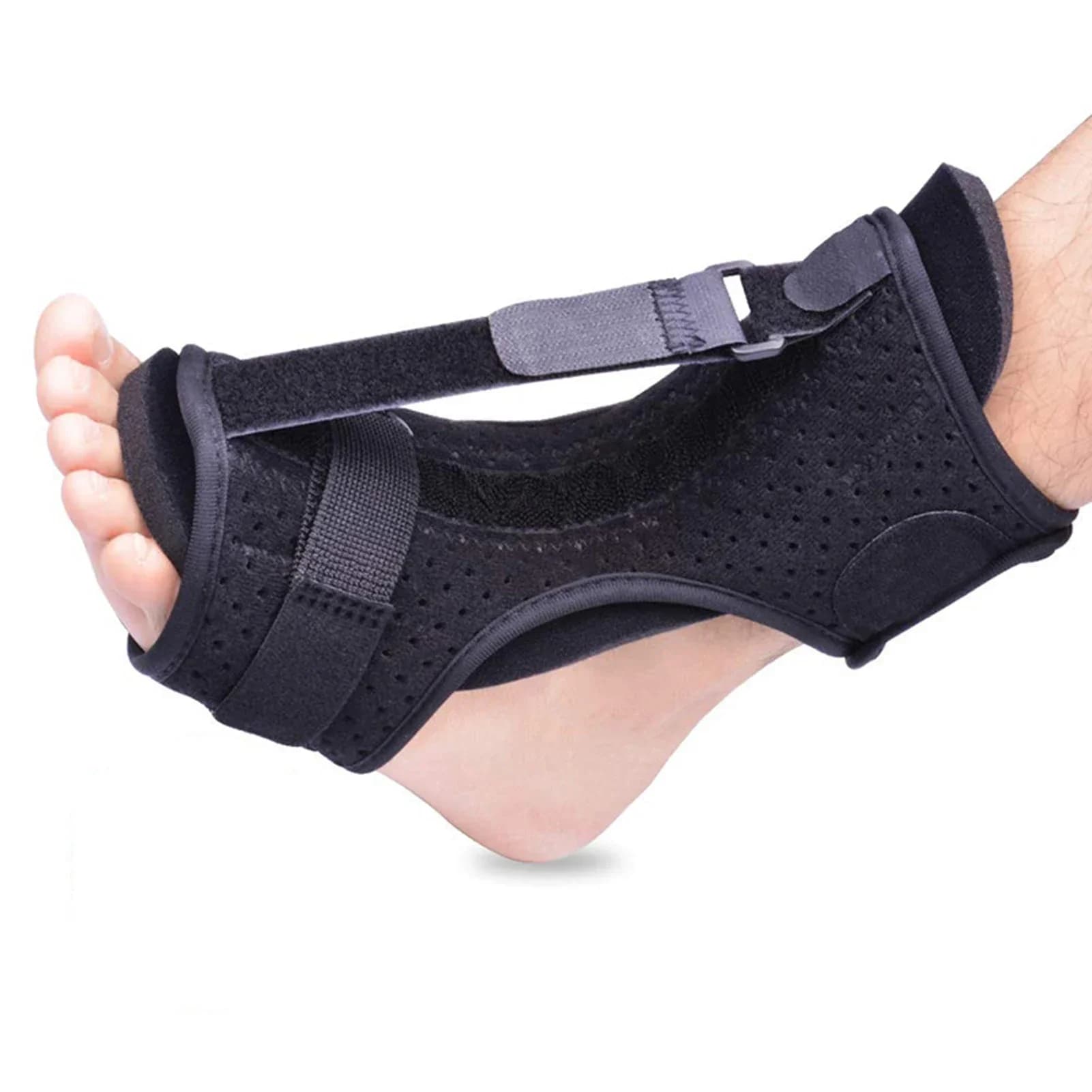 Attelle de nuit pour le pied, soutien pour fasciite plantaire, plaque en acier réglable, orthèse pou