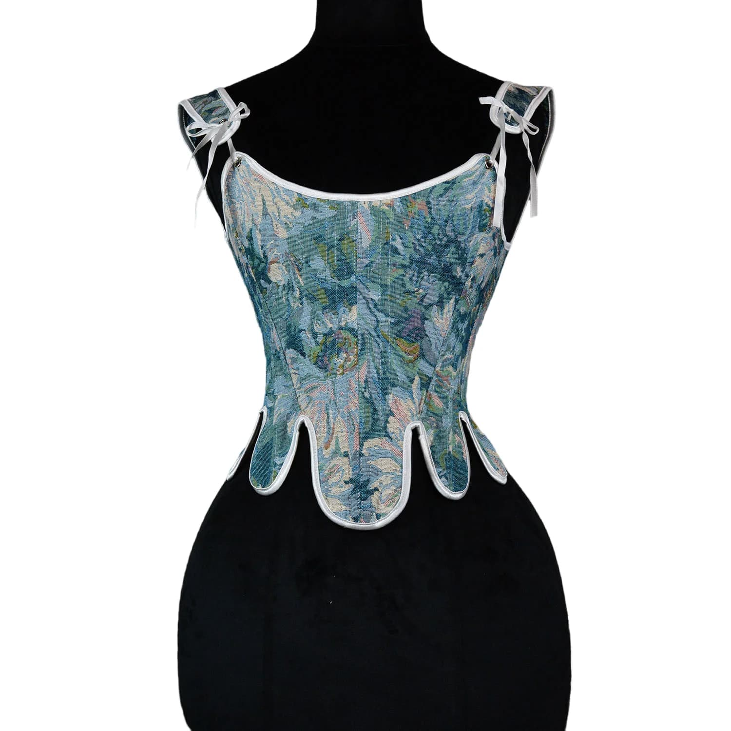 Corset serré pour femmes, Bustier pétale, surbuste, taille fine, Vintage, imprimé Floral, corsage à