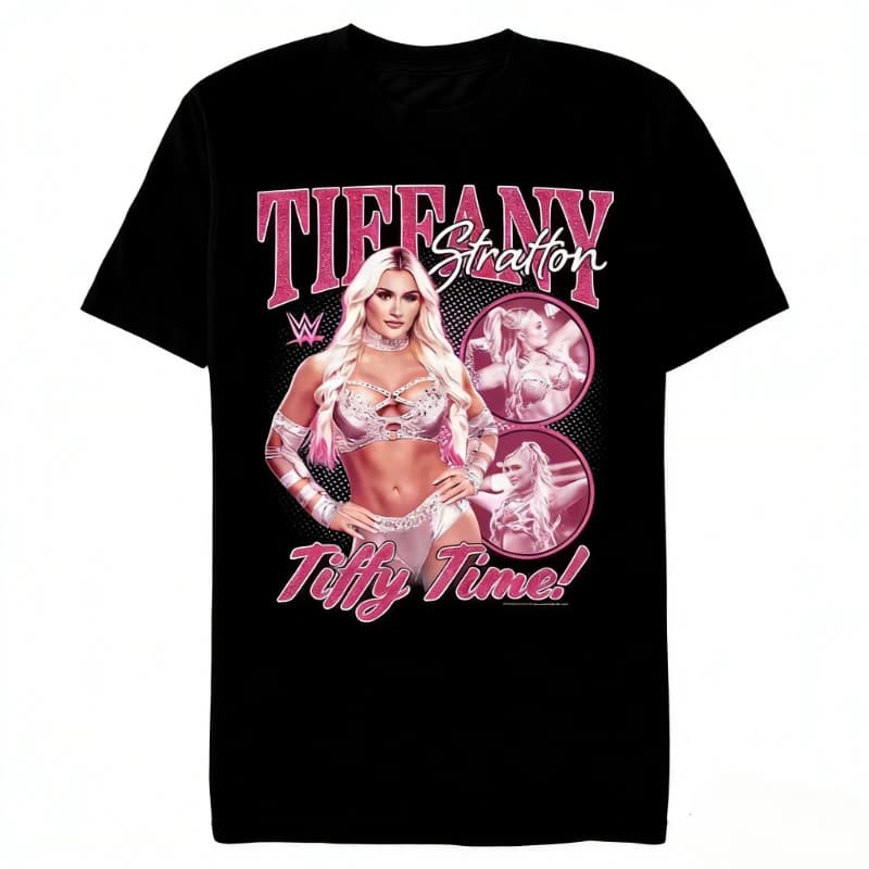 Tiffany Stratton 100% coton chemise pour hommes surdimensionné lutte graphique chemises 2026 nouvel