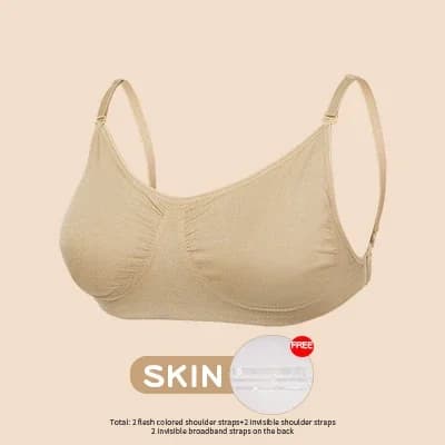 Soutien-gorge de danse à bretelles invisibles pour femmes, sous-vêtements de gymnastique de Ballet,