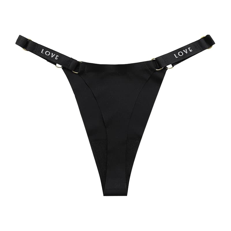 Tanga et string sans couture en forme de V pour femme, 3 couleurs, sous-vêtements invisibles pour fe