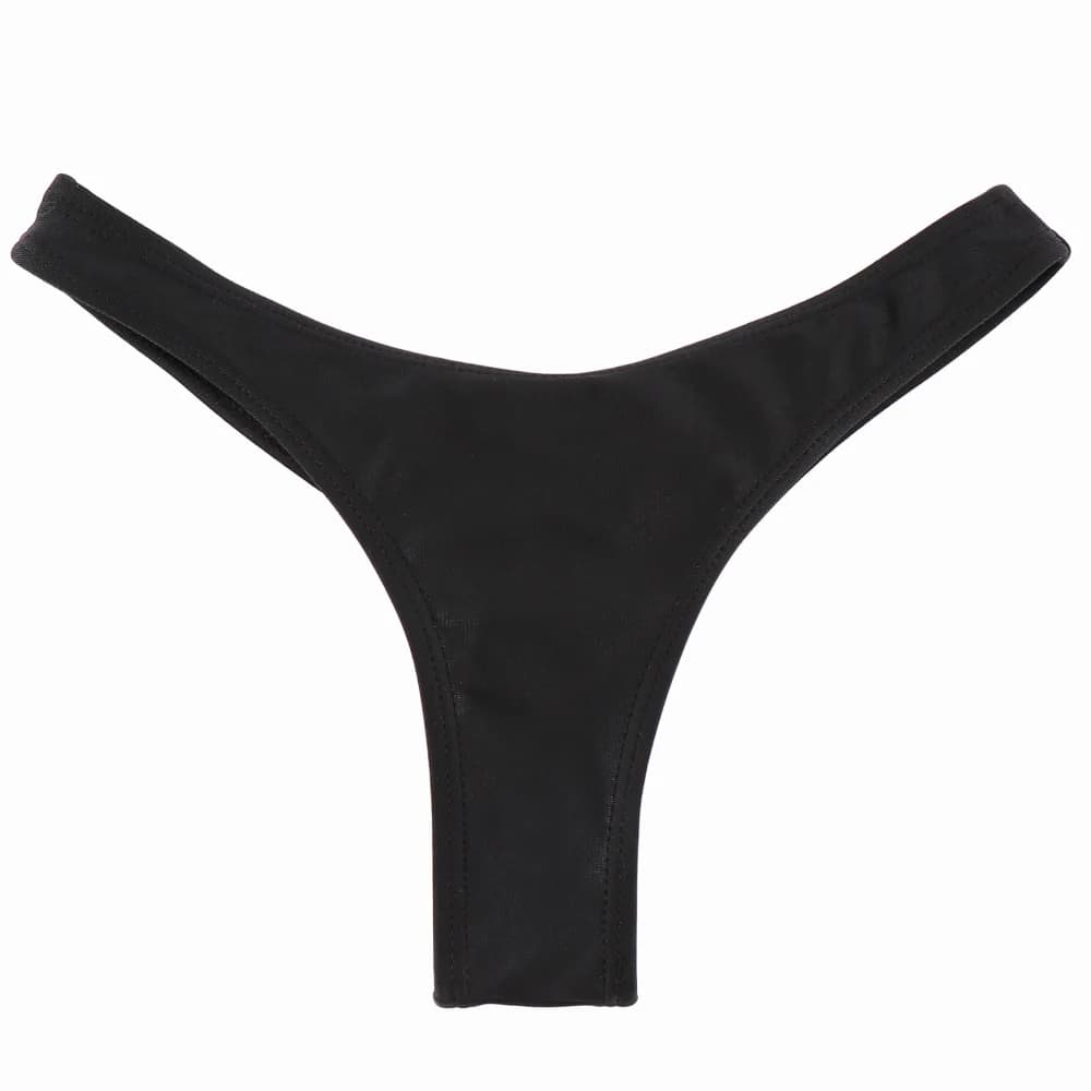 Maillots de bain femmes slips bas de Bikini cravates latérales string brésilien maillot de bain coup