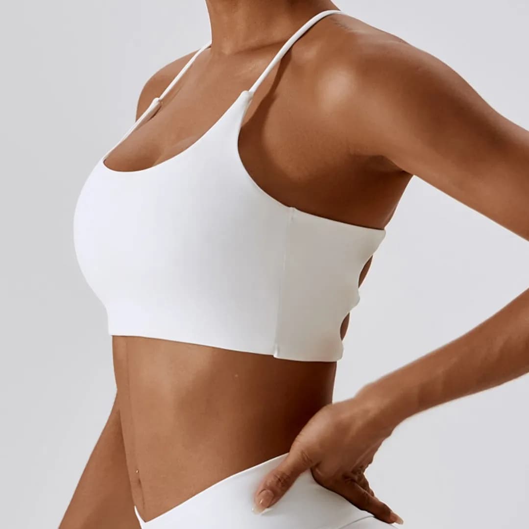 Soutien-gorge de fitness pour femmes, sous-vêtements athlétiques avec coussretours de poitrine, col