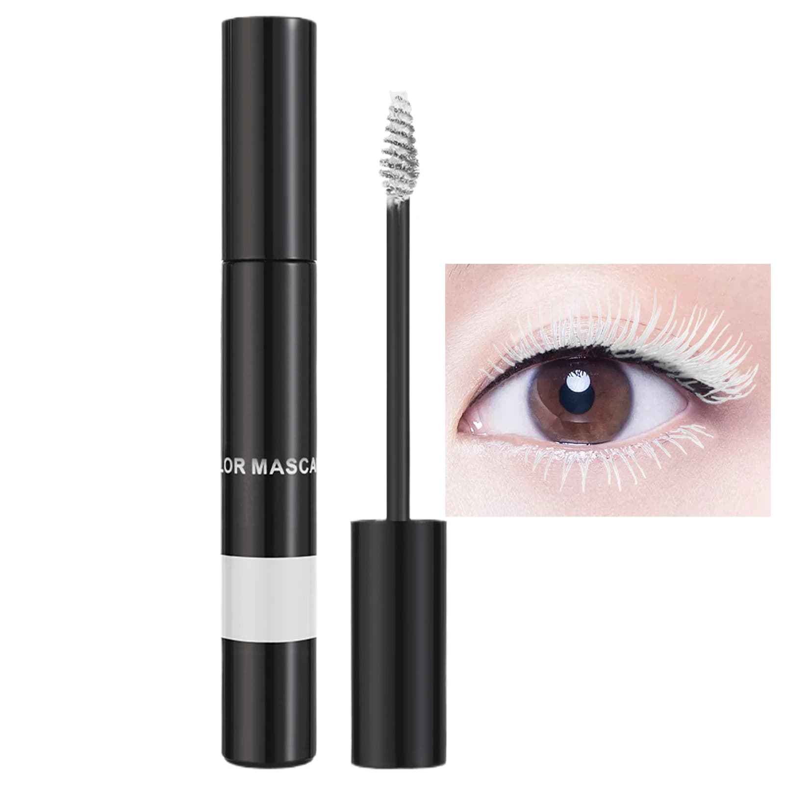 Mascara coloré Mascara bouclé coloré boucles épaisses sans taches longue durée blanc/rose/violet/mar