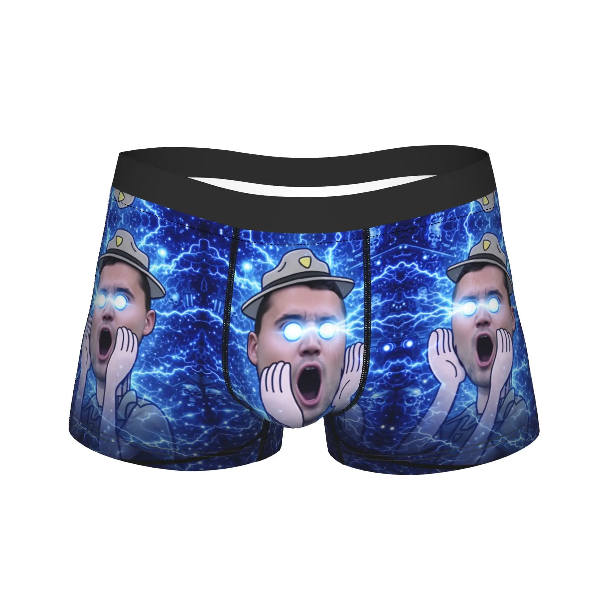 Sous-vêtements Charlie Kirk, caleçons fantaisie personnalisés, caleçons boxer pour hommes, poche int