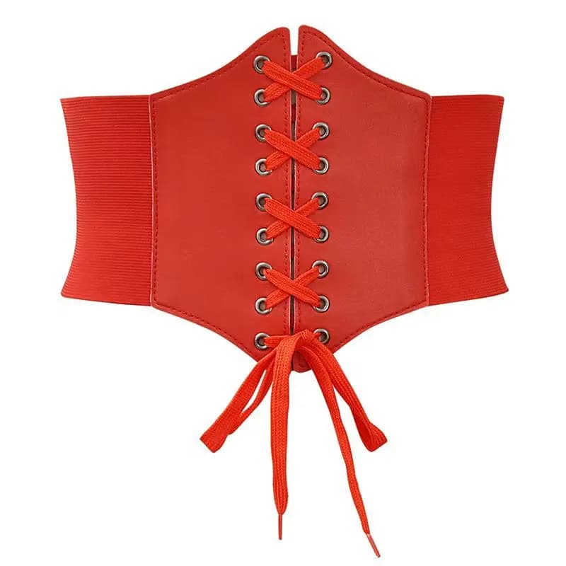 Ceinture Corset gothique pour femmes, mode PU, broderie de fleurs, ceinture amincissante, Vintage, n