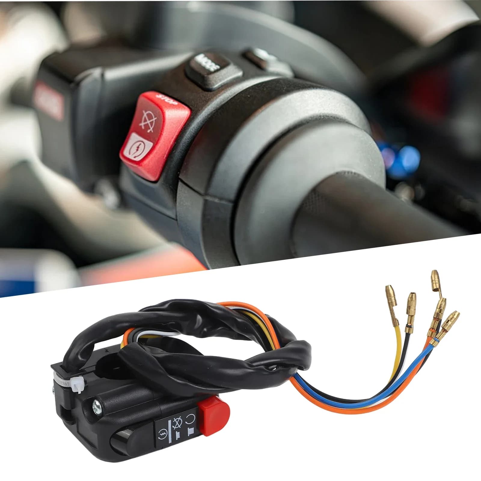 Interrupteur d'arrêt pour motos, accessoires de moto, interrupteur combiné multifonction de haute un