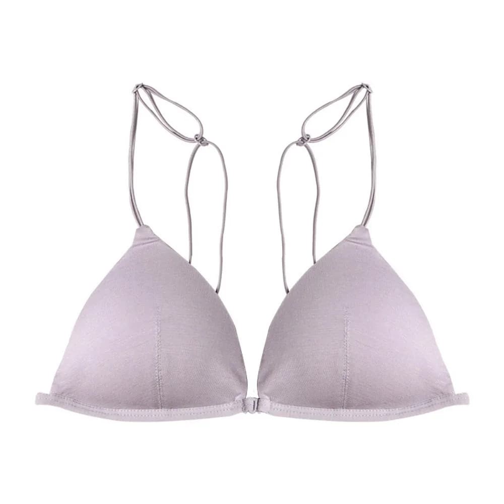 Soutiens-gorge triangulaires respirants pour femmes, soutien-gorge push-up à fines bretelles, style