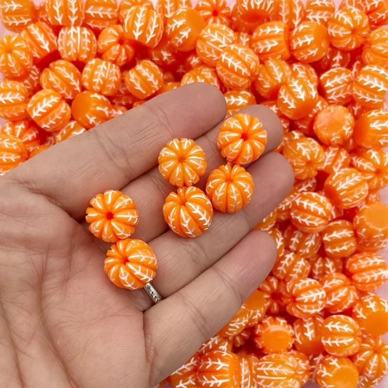 Petites miniatures de mandarine Orange pelée en résine, faux fruits mignons pour Micro paysage, four