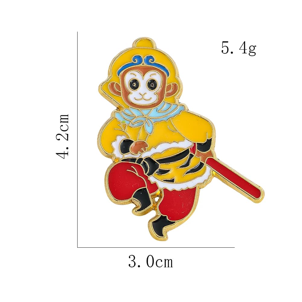 Broche artisanale de style chinois pour la décoration de la maison, broche de couture, insigne, Rick