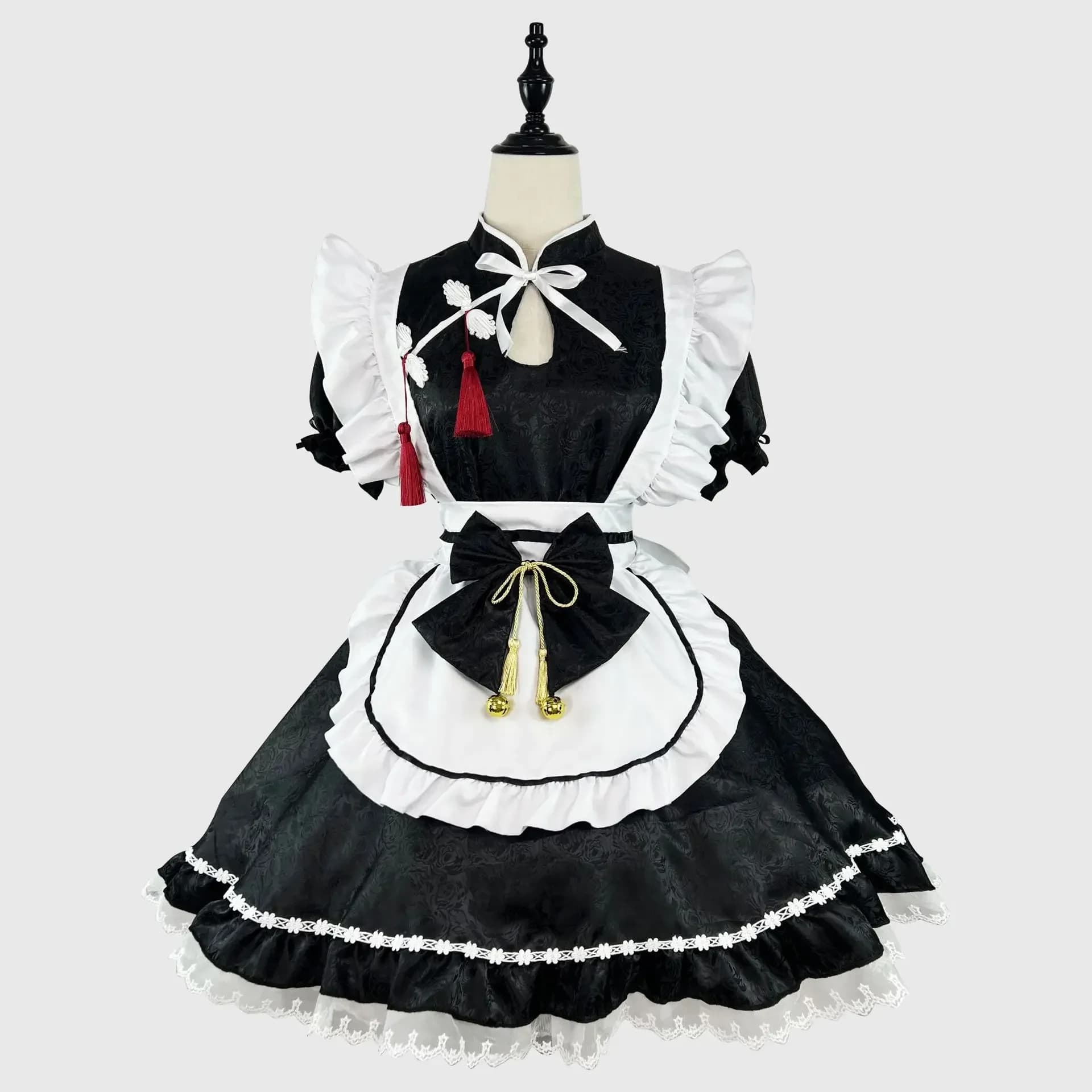 Costume de Cosplay Lolita de femme de chambre de Style chinois, robe Cheongsam pour femmes, fête d'h